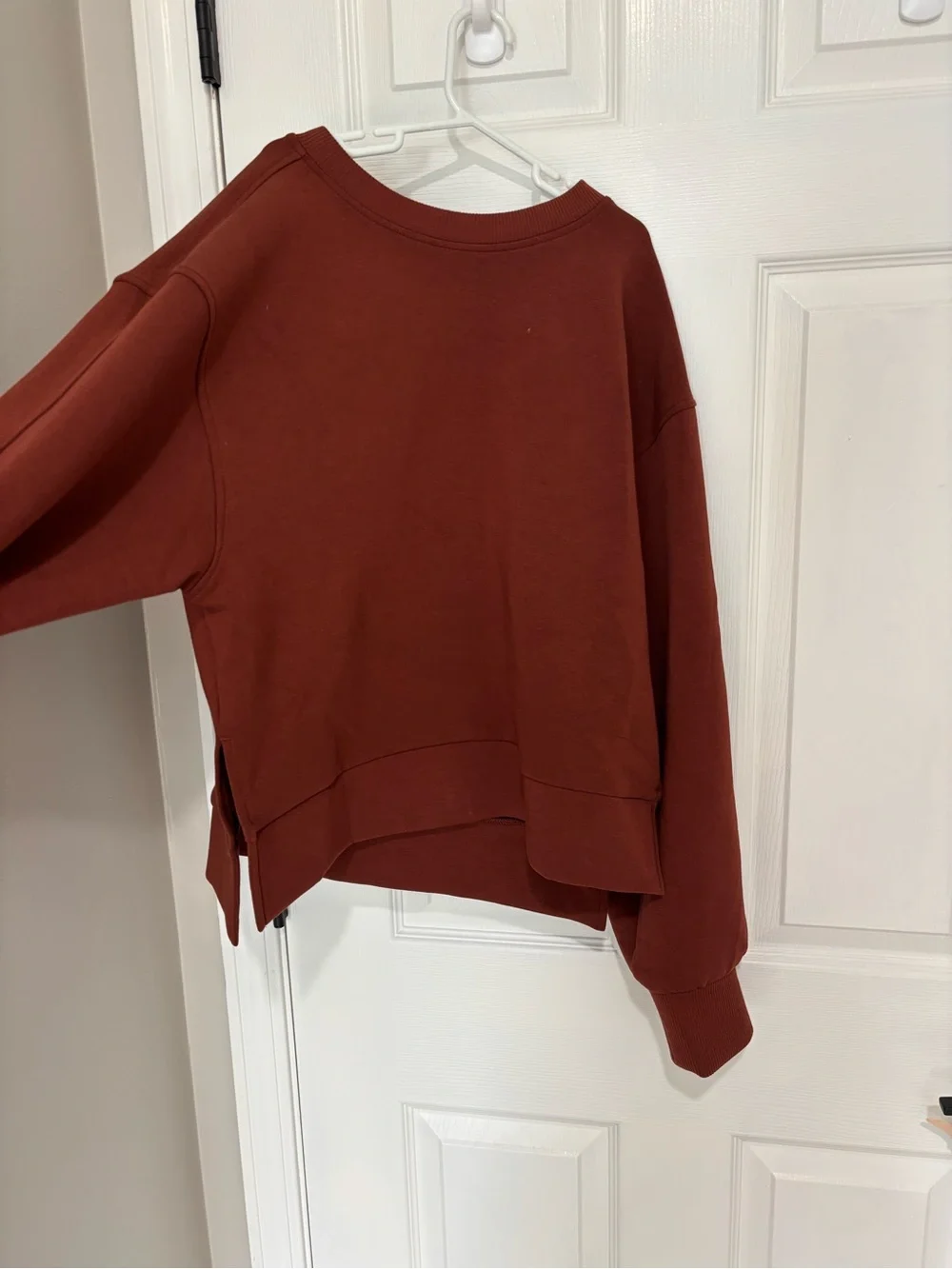 CALIA by Carrie Underwood Rust Crewneck Pullover Sweater